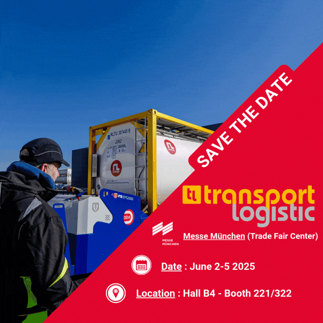 Transport logistic 2025 DEMI tank container SAVE THE DATE 2 - 5 June 2025